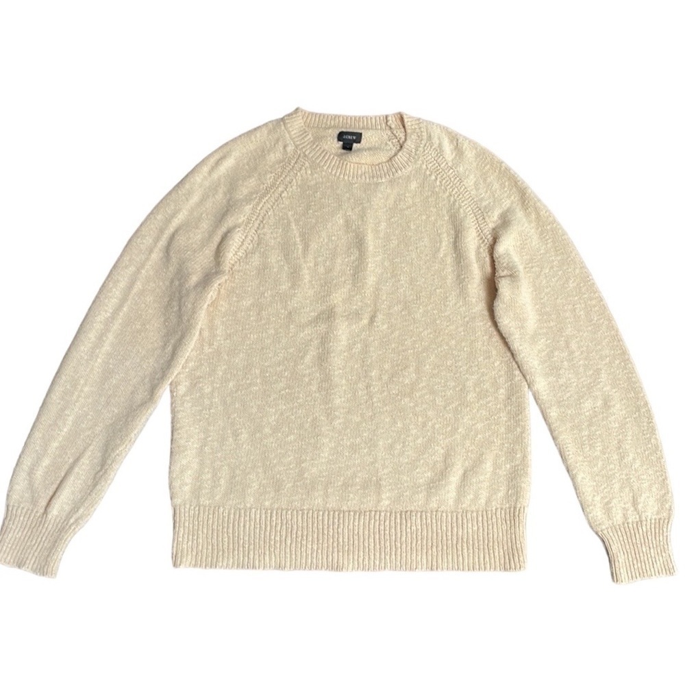 J Crew Summer Weight Textured Cotton Sweater - Picture 2 of 10